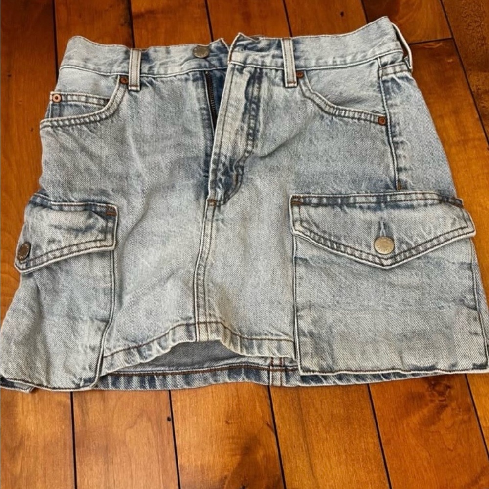 Denim Forum Light Blue Mini Skirt